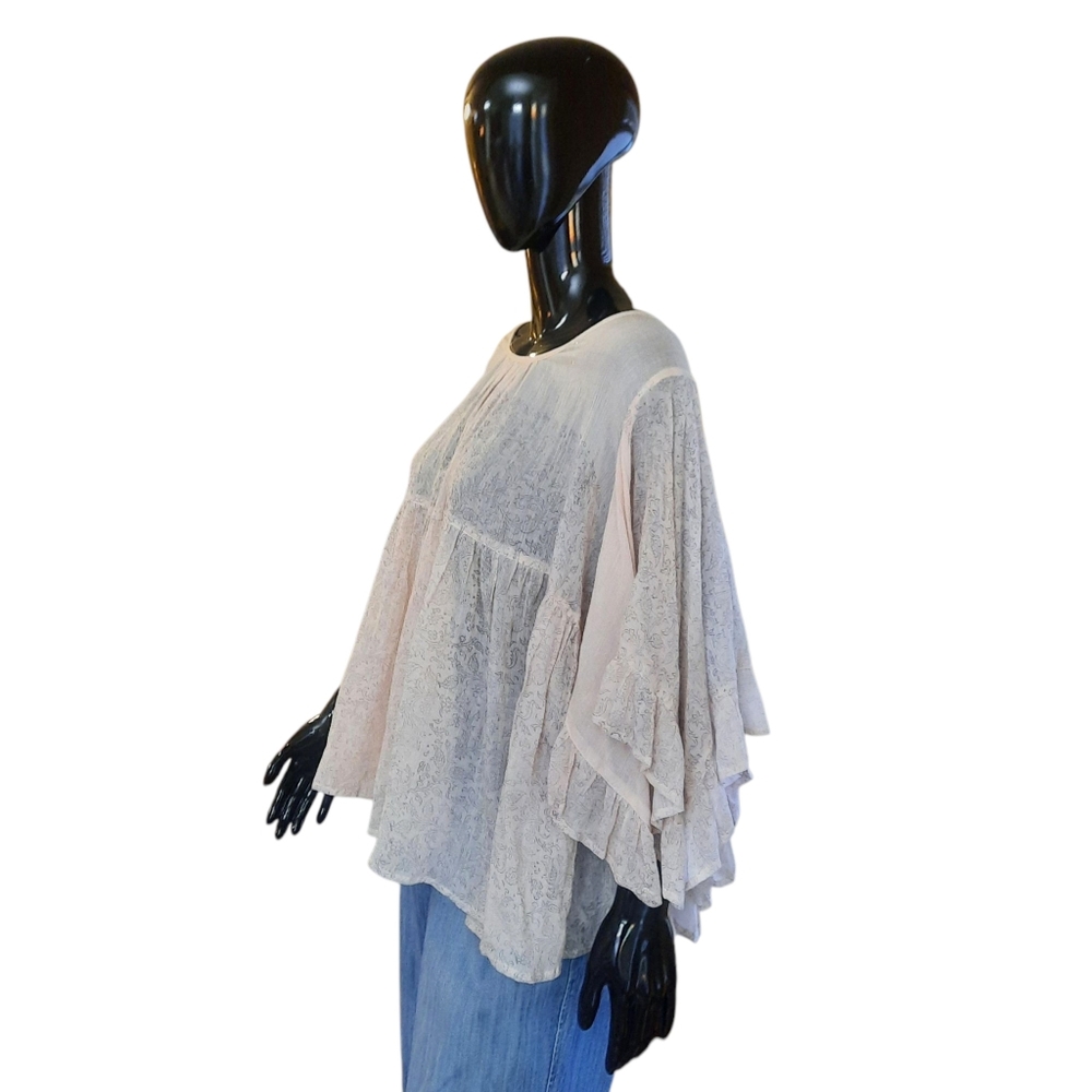 ivy jane Boho Novelty Top | Light Pink | Size XL - Picture 7 of 15